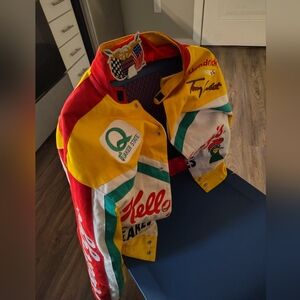 Colorful Racing Jacket with Logos